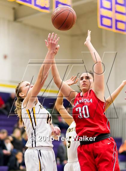 Thumbnail 1 in Saratoga vs. Mountain View (Monte Vista Tournament) photogallery.