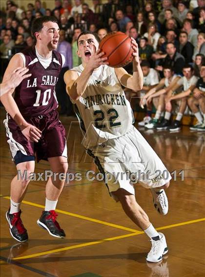 Thumbnail 3 in LaSalle Academy vs. Bishop Hendricken (RIIL D1 Quarterfinal) photogallery.