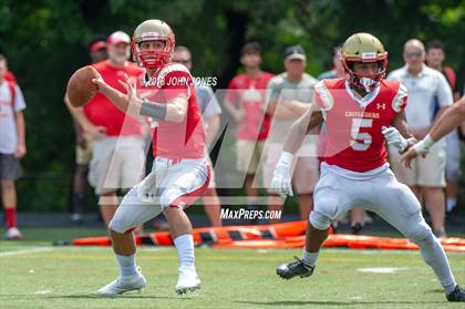Thumbnail 2 in St. Joseph's Prep vs. Bergen Catholic (Scrimmage) photogallery.