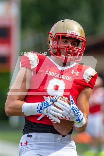 Thumbnail 2 in St. Joseph's Prep vs. Bergen Catholic (Scrimmage) photogallery.