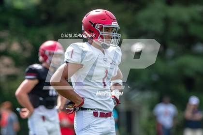 Thumbnail 3 in St. Joseph's Prep vs. Bergen Catholic (Scrimmage) photogallery.