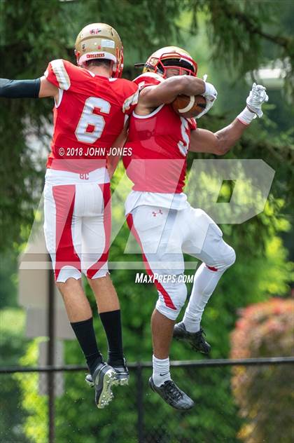 Thumbnail 2 in St. Joseph's Prep vs. Bergen Catholic (Scrimmage) photogallery.