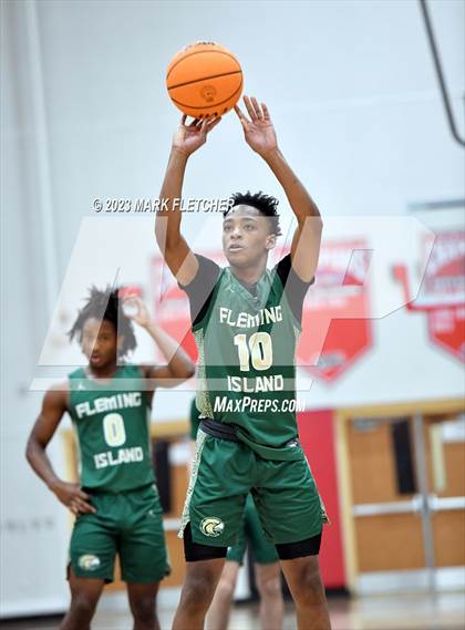 Thumbnail 2 in Lake Howell vs Fleming Island (New Year's Shootout at New Smyrna Beach) photogallery.