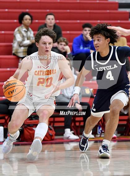 Thumbnail 3 in Loyola vs. Cathedral Catholic (Fr. Barry Christmas Classic) photogallery.