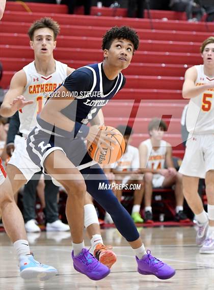 Thumbnail 3 in Loyola vs. Cathedral Catholic (Fr. Barry Christmas Classic) photogallery.