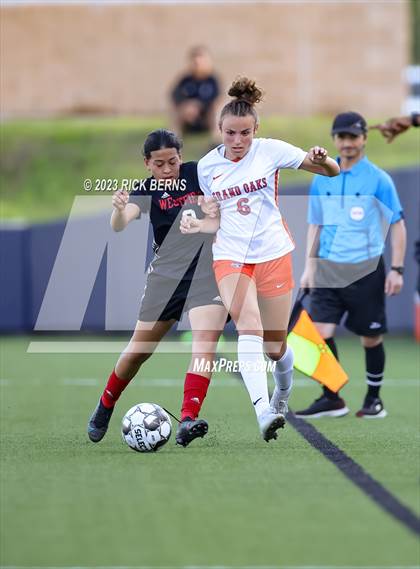 Thumbnail 1 in Grand Oaks vs Westfield (UIL6A Region 2 Bi-District playoff) photogallery.