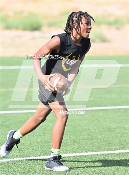 Thumbnail 3 in Scottsdale Christian Academy vs. Highland Prep (ACU 7v7 Tournament) photogallery.