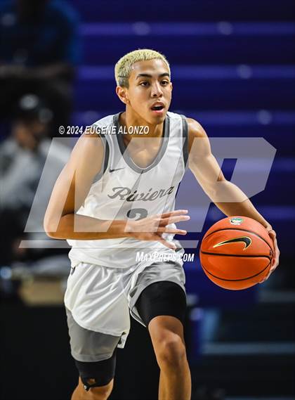 Thumbnail 3 in Victory Christian Academy vs. Riviera Prep (City of Palms Classic) photogallery.