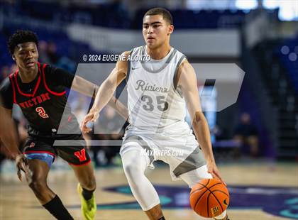Thumbnail 2 in Victory Christian Academy vs. Riviera Prep (City of Palms Classic) photogallery.