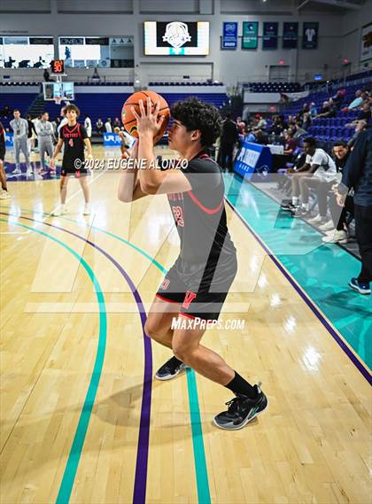 Thumbnail 3 in Victory Christian Academy vs. Riviera Prep (City of Palms Classic) photogallery.