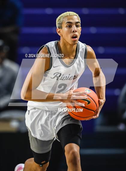 Thumbnail 2 in Victory Christian Academy vs. Riviera Prep (City of Palms Classic) photogallery.