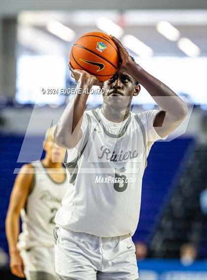 Thumbnail 2 in Victory Christian Academy vs. Riviera Prep (City of Palms Classic) photogallery.