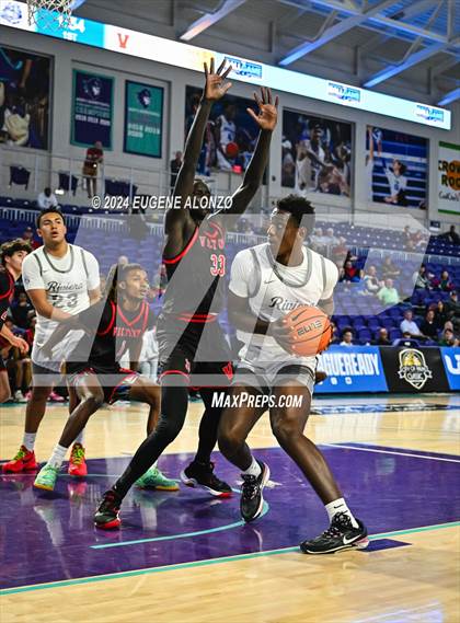 Thumbnail 3 in Victory Christian Academy vs. Riviera Prep (City of Palms Classic) photogallery.