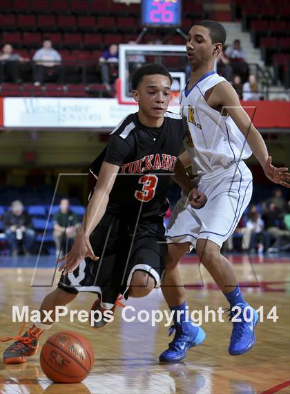 Thumbnail 3 in Tuckahoe vs Martin Luther King, Jr. (Section 1 Class D Semifinal) photogallery.