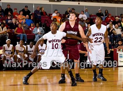 Thumbnail 1 in Sunrise Christian Academy vs. Mansfield Timberview (Fantasy of Lights D1 Championship) photogallery.