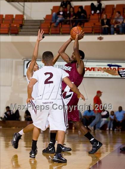 Thumbnail 3 in Sunrise Christian Academy vs. Mansfield Timberview (Fantasy of Lights D1 Championship) photogallery.