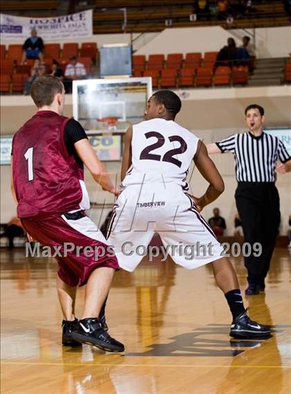 Thumbnail 3 in Sunrise Christian Academy vs. Mansfield Timberview (Fantasy of Lights D1 Championship) photogallery.