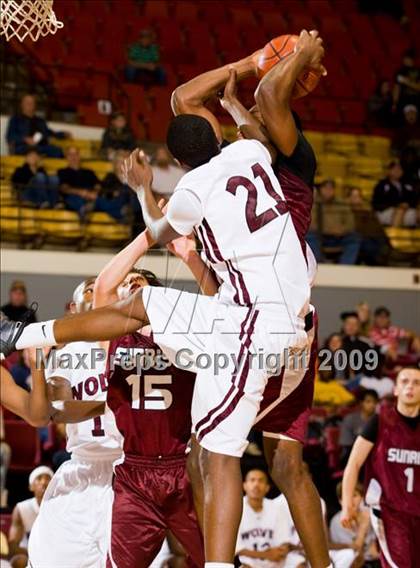 Thumbnail 1 in Sunrise Christian Academy vs. Mansfield Timberview (Fantasy of Lights D1 Championship) photogallery.