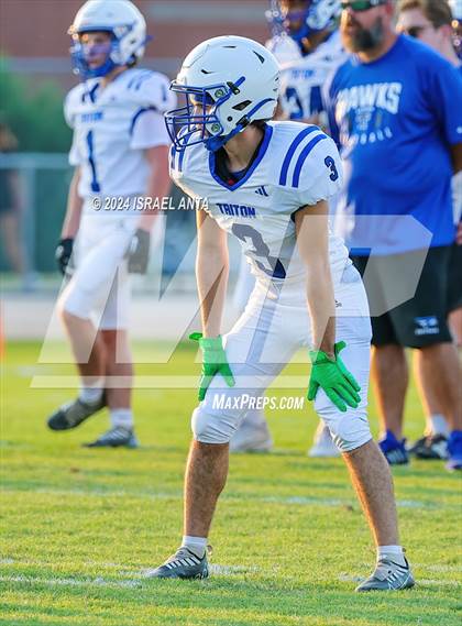 Thumbnail 1 in Triton vs Cape Fear (2024 Football Jamboree) photogallery.
