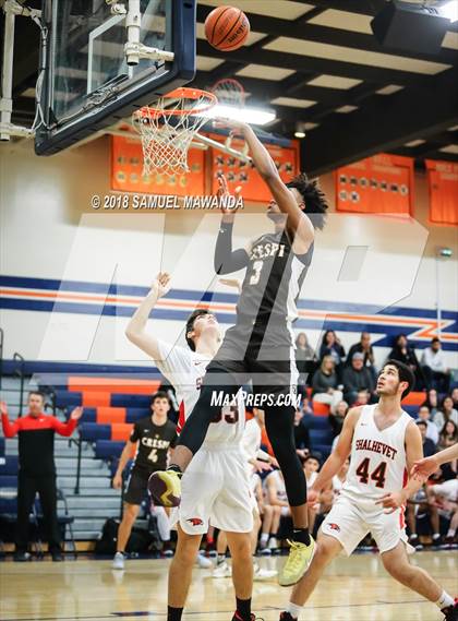 Thumbnail 2 in Crespi vs shalhevet (4th Annual West Valley Thanksgiving Tip-Off Classic) photogallery.