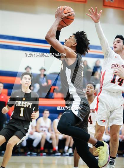 Thumbnail 3 in Crespi vs shalhevet (4th Annual West Valley Thanksgiving Tip-Off Classic) photogallery.
