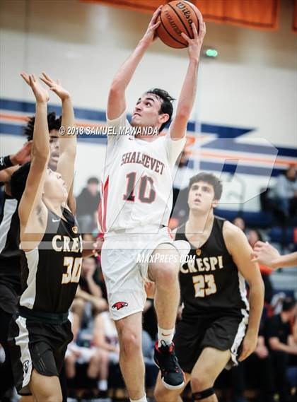 Thumbnail 3 in Crespi vs shalhevet (4th Annual West Valley Thanksgiving Tip-Off Classic) photogallery.