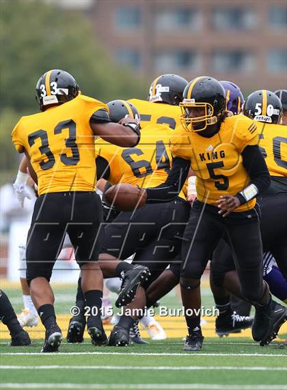 Thumbnail 3 in De La Salle Collegiate vs. King (Tim Horton Prep Kickoff Classic) photogallery.