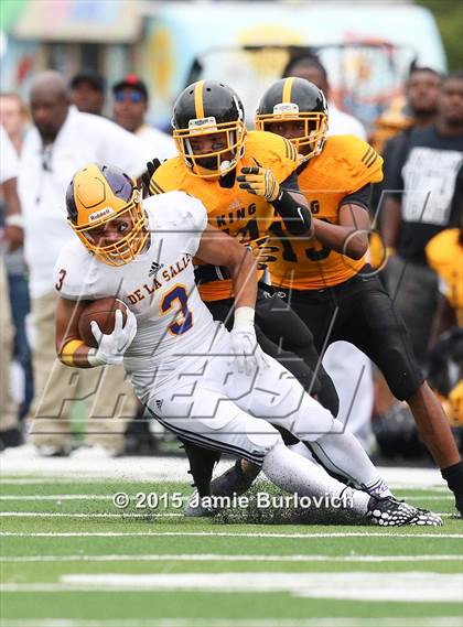 Thumbnail 3 in De La Salle Collegiate vs. King (Tim Horton Prep Kickoff Classic) photogallery.