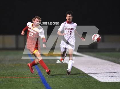Thumbnail 1 in Chaminade vs St. John the Baptist (Semifinals @ St. Anthony's) Nov 12, 2020 photogallery.