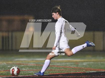 Thumbnail 1 in Chaminade vs St. John the Baptist (Semifinals @ St. Anthony's) Nov 12, 2020 photogallery.