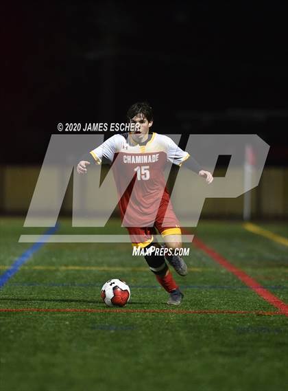 Thumbnail 3 in Chaminade vs St. John the Baptist (Semifinals @ St. Anthony's) Nov 12, 2020 photogallery.