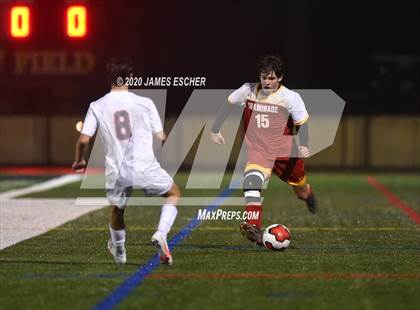 Thumbnail 3 in Chaminade vs St. John the Baptist (Semifinals @ St. Anthony's) Nov 12, 2020 photogallery.