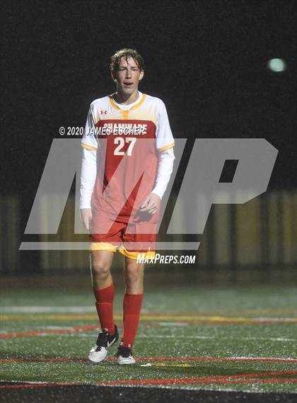 Thumbnail 2 in Chaminade vs St. John the Baptist (Semifinals @ St. Anthony's) Nov 12, 2020 photogallery.