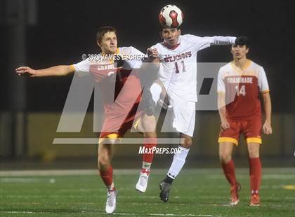 Thumbnail 3 in Chaminade vs St. John the Baptist (Semifinals @ St. Anthony's) Nov 12, 2020 photogallery.