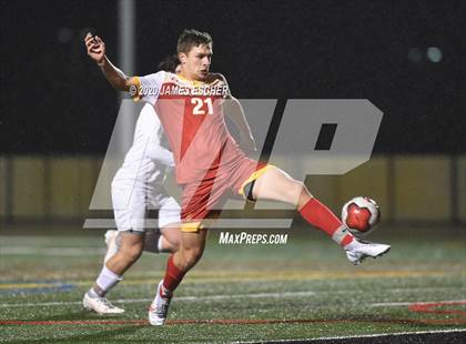 Thumbnail 2 in Chaminade vs St. John the Baptist (Semifinals @ St. Anthony's) Nov 12, 2020 photogallery.