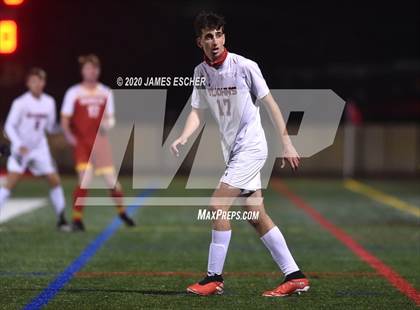 Thumbnail 1 in Chaminade vs St. John the Baptist (Semifinals @ St. Anthony's) Nov 12, 2020 photogallery.