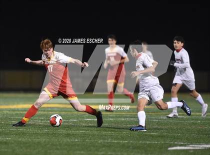 Thumbnail 1 in Chaminade vs St. John the Baptist (Semifinals @ St. Anthony's) Nov 12, 2020 photogallery.