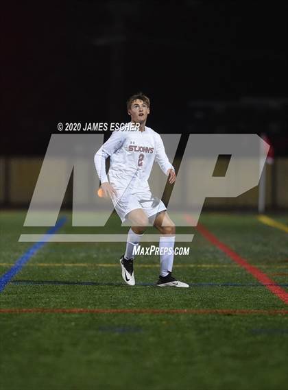 Thumbnail 3 in Chaminade vs St. John the Baptist (Semifinals @ St. Anthony's) Nov 12, 2020 photogallery.