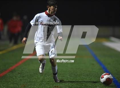 Thumbnail 3 in Chaminade vs St. John the Baptist (Semifinals @ St. Anthony's) Nov 12, 2020 photogallery.