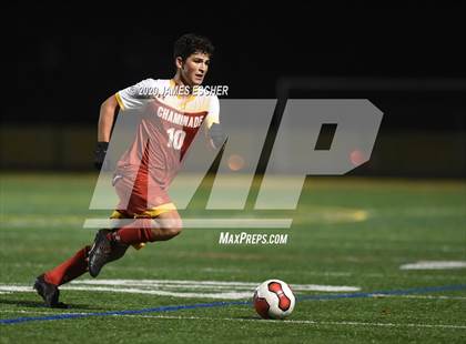 Thumbnail 1 in Chaminade vs St. John the Baptist (Semifinals @ St. Anthony's) Nov 12, 2020 photogallery.