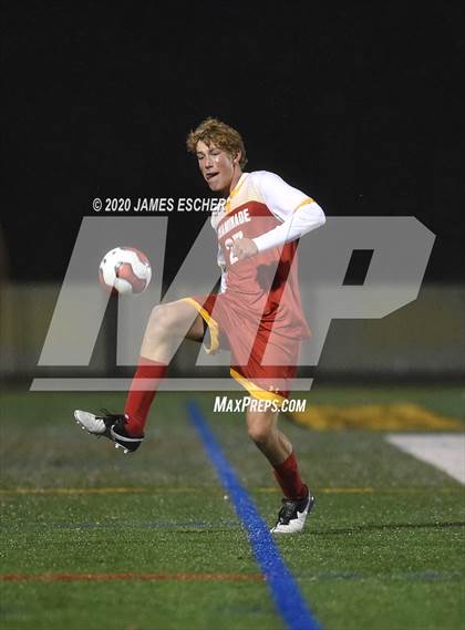 Thumbnail 2 in Chaminade vs St. John the Baptist (Semifinals @ St. Anthony's) Nov 12, 2020 photogallery.