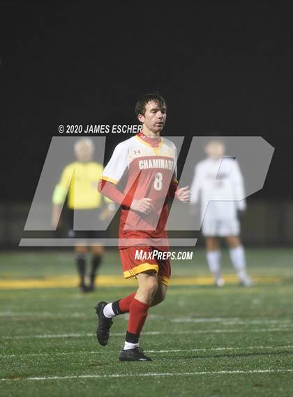 Thumbnail 3 in Chaminade vs St. John the Baptist (Semifinals @ St. Anthony's) Nov 12, 2020 photogallery.