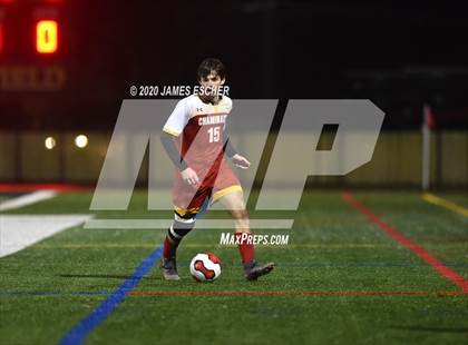 Thumbnail 2 in Chaminade vs St. John the Baptist (Semifinals @ St. Anthony's) Nov 12, 2020 photogallery.
