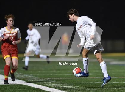 Thumbnail 2 in Chaminade vs St. John the Baptist (Semifinals @ St. Anthony's) Nov 12, 2020 photogallery.