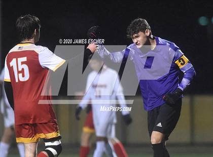 Thumbnail 3 in Chaminade vs St. John the Baptist (Semifinals @ St. Anthony's) Nov 12, 2020 photogallery.
