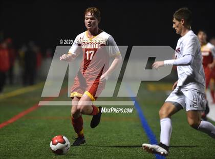 Thumbnail 3 in Chaminade vs St. John the Baptist (Semifinals @ St. Anthony's) Nov 12, 2020 photogallery.
