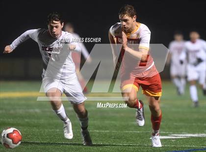 Thumbnail 3 in Chaminade vs St. John the Baptist (Semifinals @ St. Anthony's) Nov 12, 2020 photogallery.