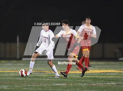 Thumbnail 1 in Chaminade vs St. John the Baptist (Semifinals @ St. Anthony's) Nov 12, 2020 photogallery.