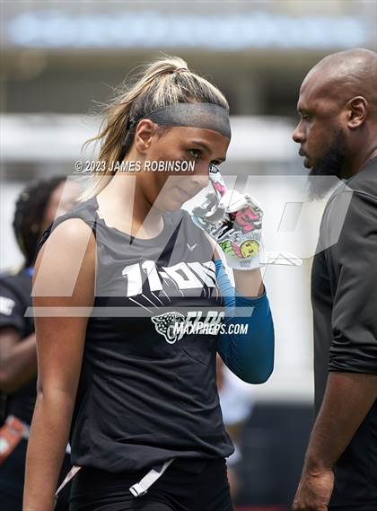 Thumbnail 2 in Fleming Island vs Atlantic Coast (Jaguars Prep 11-On Flag Tournament) photogallery.