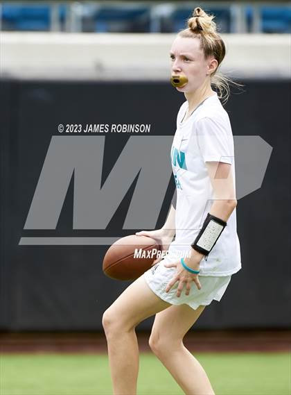 Thumbnail 3 in Fleming Island vs Atlantic Coast (Jaguars Prep 11-On Flag Tournament) photogallery.